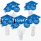 Big Dot of Happiness Blue 2026 Graduation Party Centerpiece Sticks - Table Toppers - Set of 15